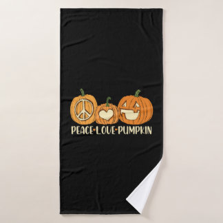 Peace Liebe Pumpkin Halloween Badehandtuch