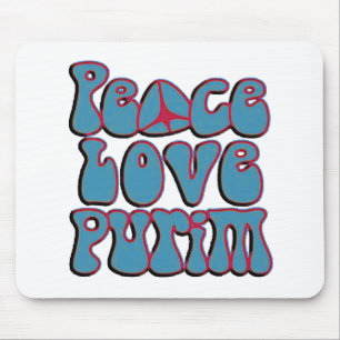 Peace Liebe Purim.png Mousepad