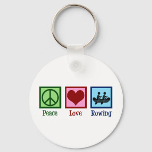 Peace Liebe Rowing - Niedliche Crew Schlüsselanhänger