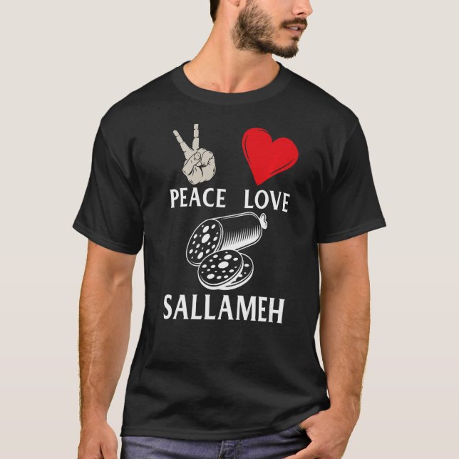 Peace Liebe Sallameh Music Instrument Sallameh Pla T-Shirt (Vorderseite)