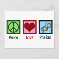 Peace Liebe Schlangen