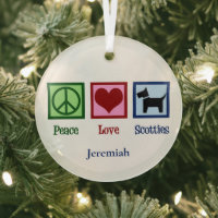 Peace Liebe Scott Niedlich Custom Scottish Terrier