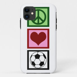 Peace Liebe Soccer Case-Mate iPhone Hülle