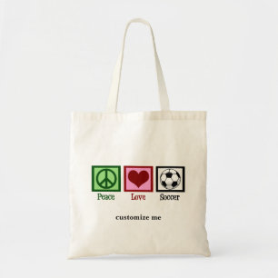 Peace Liebe Soccer Custom Futbol Player Tragetasche