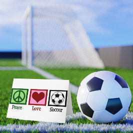 Peace Liebe Soccer Karte