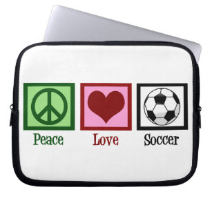 Peace Liebe Soccer Laptopschutzhülle