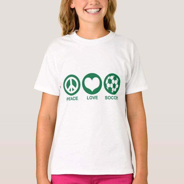 Peace Liebe Soccer T-Shirt (Vorderseite)