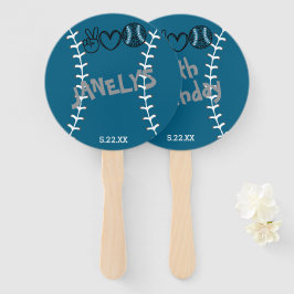 Peace Liebe Softball Geburtstag Fächer