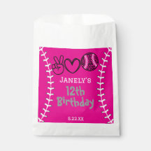 Peace Liebe Softball Geburtstag