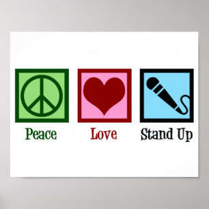 Peace Liebe Stand Up Comedy Poster