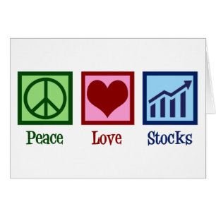 Peace Liebe Stocks Broker Holiday Card