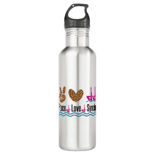 Peace Liebe Synchro Synchro Synchronisation Schwim Edelstahlflasche