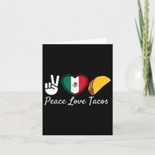 Peace Liebe Tacos Cinco De Mayo Karte
