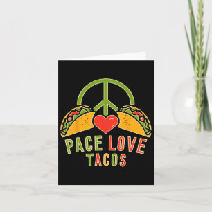 Peace Liebe Tacos Cinco De Mayo Mexican Fiesta Hip Karte