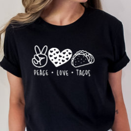 Peace Liebe Tacos, Taco Dienstag, Taco Shirt