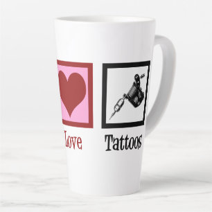 Peace Liebe Tattoos Niedlich Tattoo Artist Gun Milchtasse