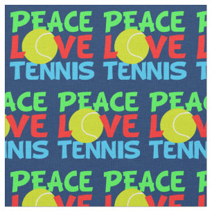 Peace Liebe Tennis Stoff