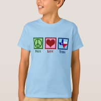 Peace Liebe Texas Proud Texan Kids