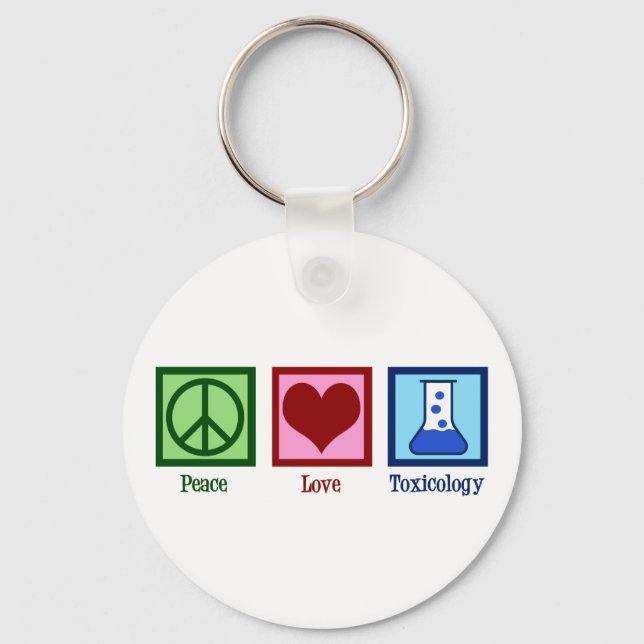 Peace Liebe Toxicology Schlüsselanhänger (Vorderseite)