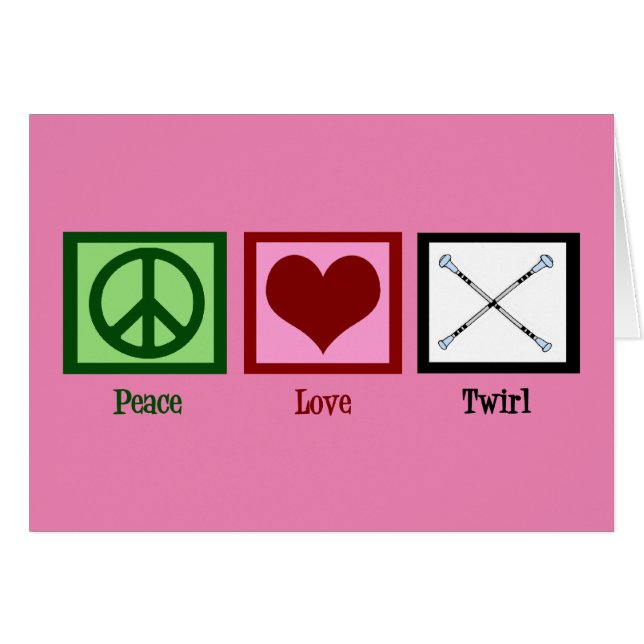 Peace Liebe Twirl (Vorderseite (Horizontal))