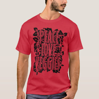 Peace Liebe Veggies Pflanze, Vegan T-Shirt