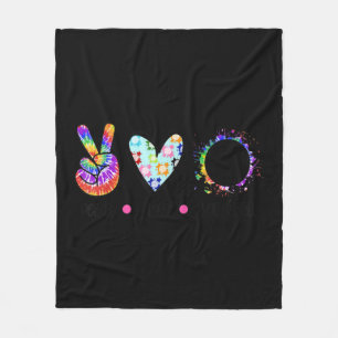 Peace Liebe Volleyball Gefärbte Krawatte Rainbow T Fleecedecke