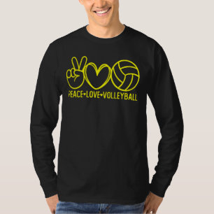 Peace Liebe Volleyball Sports Mama Game Day Team C T-Shirt