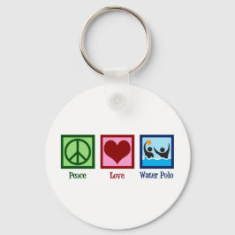Peace Liebe Water Polo Schlüsselanhänger
