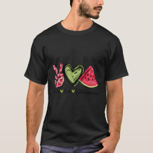 Peace Liebe Watermelon - Funny Summer Fun Redewend T-Shirt