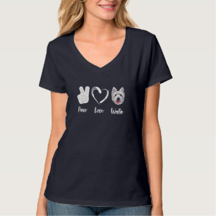 Peace Liebe Westie West Highland White Terrier Gif T-Shirt