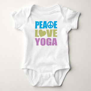 Peace Liebe Yoga Baby Strampler