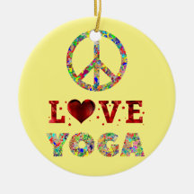 Peace Liebe Yoga Farbenfrohe Spiritualität