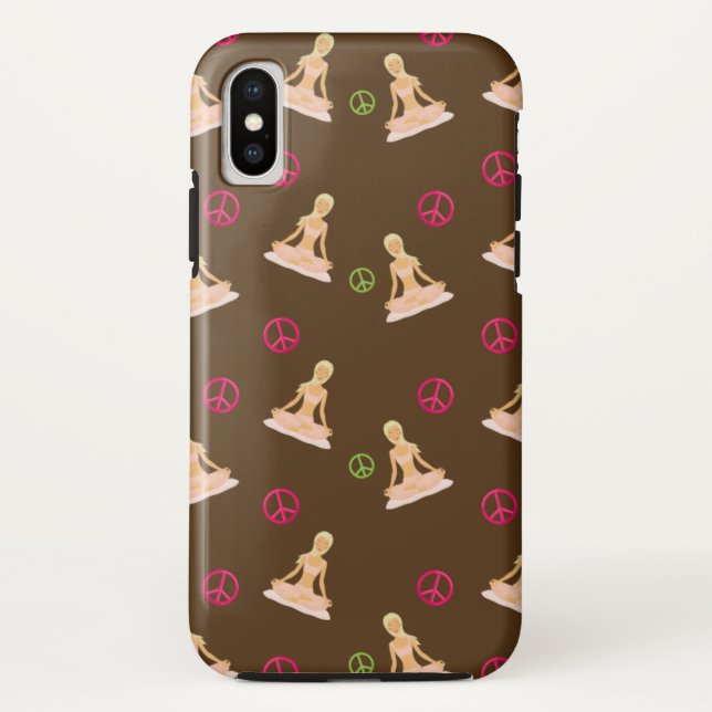 Peace Liebe & Yoga Handy Case (Rückseite)