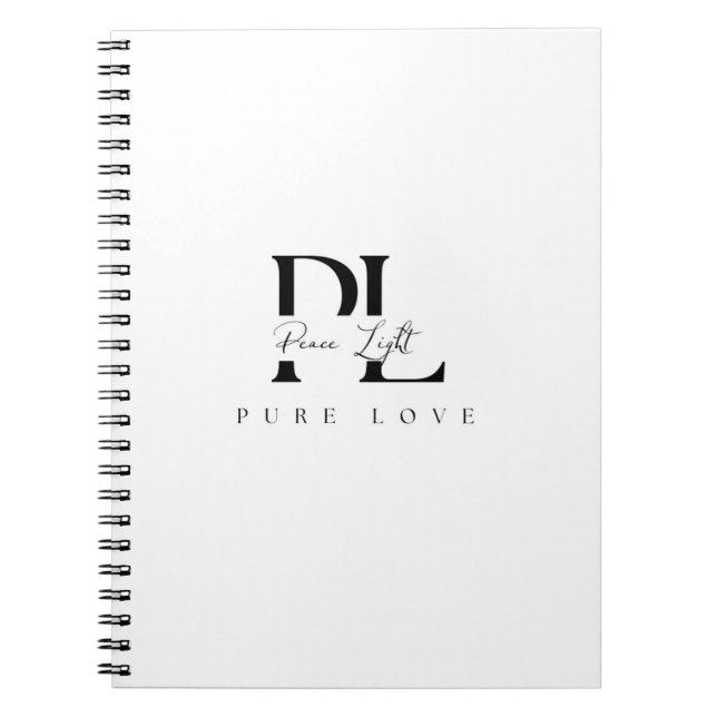 „Peace Light – Pure Love“-Logo Notizblock (Vorderseite)