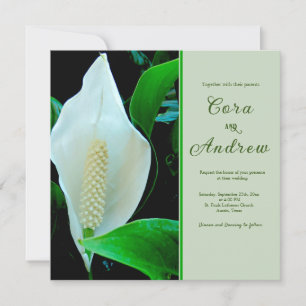 Peace Lily Faire-part de mariage