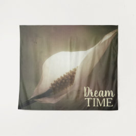 Peace Lily Floral Dream Time Wandteppich