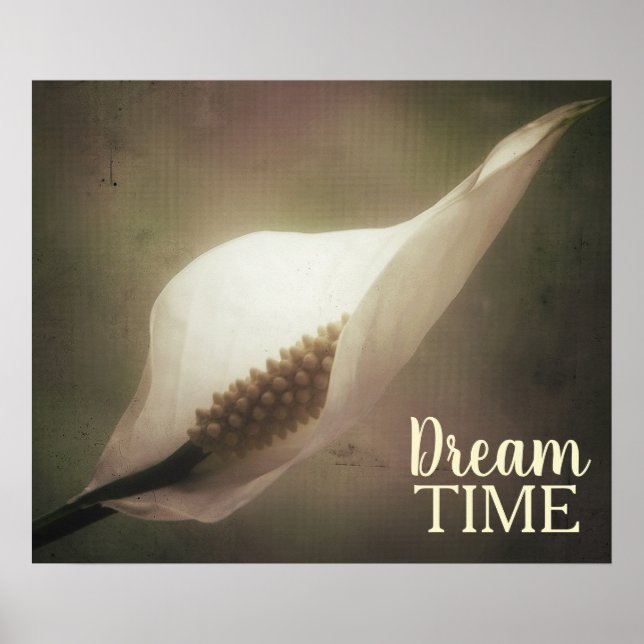Peace Lily Foto Dream Time Phrase Poster (Vorne)