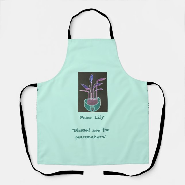 Peace Lily Schürze (Vorderseite)