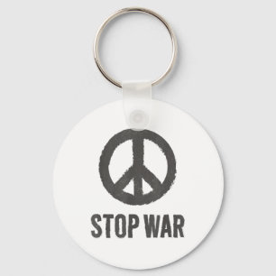 Peace Logo Hippie-Symbol Stopp War Protest Frieden Schlüsselanhänger