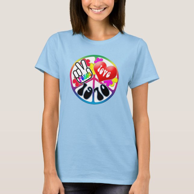 Peace Love 1970 T-Shirt (Vorderseite)