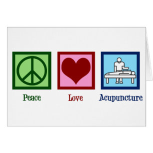 Peace Love Acupuncture Office Carte de vacances