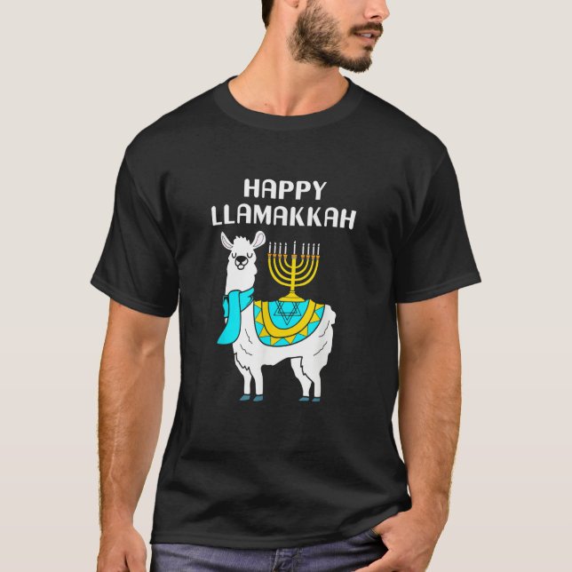 Peace Love and Miracles Happy Hanukkah Pjs Family  T-Shirt (Vorderseite)