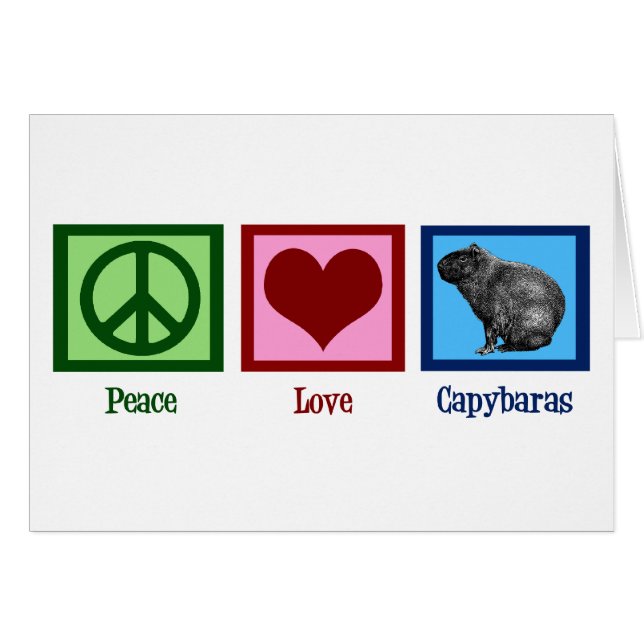 Peace Love Capybaras (Devant horizontal)