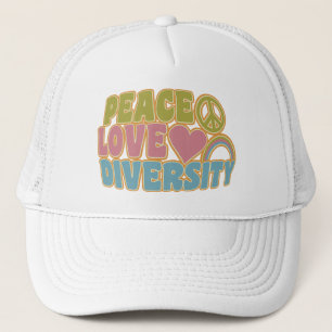 PEACE LOVE DIVERSITY casquette - choisissez la cou