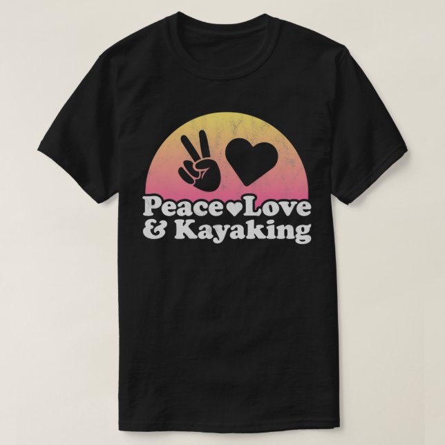Peace Love et Kayaking Kayak Pullover (Design devant)