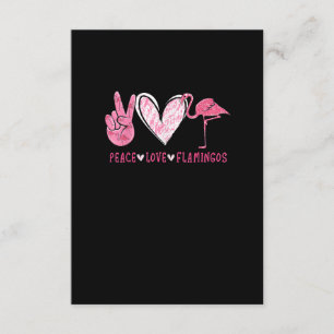 Peace Love Flamingo Flamingo Lover Begleitkarte
