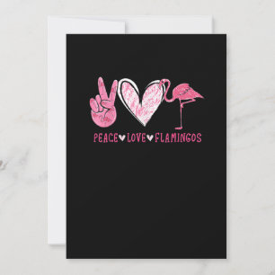 Peace Love Flamingo Flamingo Lover Save The Date