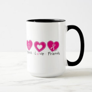 Peace Love friends Mug