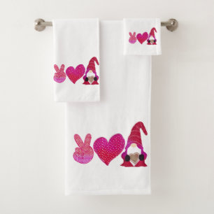 Peace Love Gnome   Sublimation de la Saint Valenti