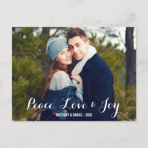 Peace Love & Joy Couple Photo Carte postale W